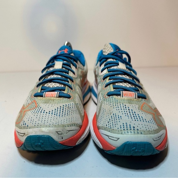 Under Armour Womens Bandit Running Shoes Size 6.5 Blue Orange Grey (103 Box 13) - Picture 5 of 9